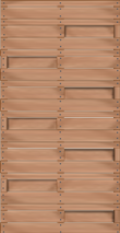 Designzaun Madura in 3D-Optik, 90x180 cm, naturbelassen