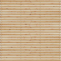 Nizza Steckzaun 180 x 180 cm aus Rhombusprofilen, Lärche/Douglasie naturbelassen
