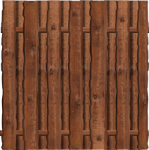 Sichtschutz Ponderosa 180x180 cm KDI braun sägerau