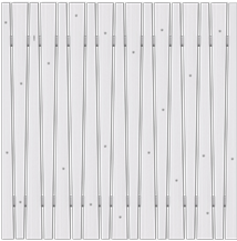 Sichtschutzzaun Manoa Fichte Grauweiß 180x180 cm
