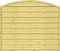 Bogendichtzaun Monegro 180x150/131 cm geschlossen KDI Struktur