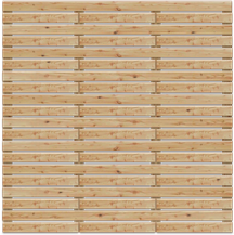 Rhombuszaun 180/60 mit 20 Profilen, Lärche/Douglasie, 180 x 180 cm