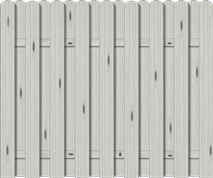Bohlenzaun Vitoria 180x150 cm Fichte Grau