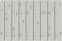 Bohlenzaun Vitoria 180x120 cm Fichte Grau