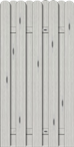 Bohlenzaun Vitoria 90x180 cm Fichte Grau