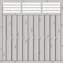Sichtschutzelement Locarno 180x180 cm Fichte Grau