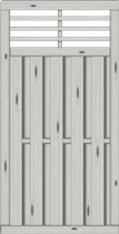 Sichtschutzelement Locarno 90x180 cm Fichte Grau