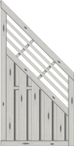 Sichtschutzelement Locarno 90x180/90 cm Fichte Grau