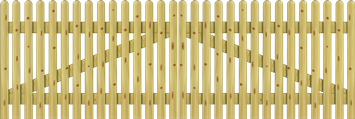 Zaun Holsteinzaun 68 300x100cm Doppeltor KDI 