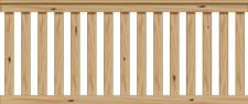 Vorgartenzaun Granada 190 x 80 cm Gartenzaun Lärche/Douglasie