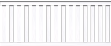 Vorgartenzaun Granada 190 x 80 cm Gartenzaun Fichte Grauweiß
