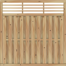 Sichtschutzelement Locarno 180x180 cm Lärche/Douglasie naturbelassen