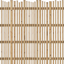 Lattenzaun Vario 180x180 cm Lärche/Douglasie naturbelassen