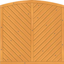 Dichtzaun Lyon 180x180/165 cm geschlossen Fichte Pinie