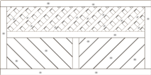 Vorgartenzaun Lugano 180x90 cm Vorgartenzaun mit Rankgitter Fichte Grauweiß