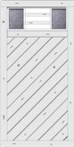 Sichtschutzzaun Linea 90x180 cm Fichte Grauweiß