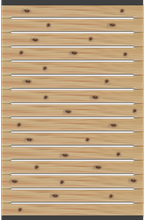 Pinto Sichtschutzzaun, 120x187 cm, Lärche naturbelassen