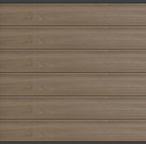 Systemzaun Kingston XL PVC 178 x 175 cm Dekor AnTeak