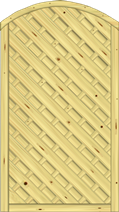 Sichtschutz Sontegro 100x180/161 cm Tür KDI Struktur