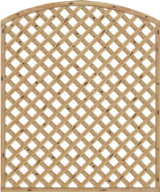 Rankzaun mit Bogen Palma 150x180/161 cm Rankzaun mit Oberbogen Lärche naturbelassen