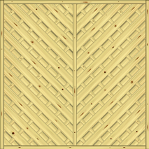 Diagonal Dichtzaun Saragossa 180x180 cm geschlossen KDI Struktur