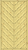 Diagonal Dichtzaun Saragossa 100x180 cm geschlossen KDI Struktur