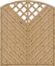 Sichtschutz Sontegro 150x180/161 cm mit Rankgitter Lärche naturbelassen