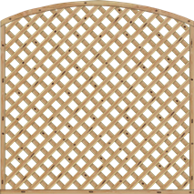 Rankzaun mit Bogen Palma 180x180/161 cm Rankzaun mit Oberbogen Lärche naturbelassen