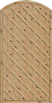 Sichtschutz Sontegro 90x180/161 cm geschlossen Lärche naturbelassen