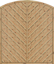 Sichtschutz Sontegro 150x180/161 cm geschlossen Lärche naturbelassen