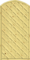 Sichtschutz Sontegro 90x180/161 cm geschlossen KDI Struktur