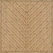Diagonal Dichtzaun Saragossa 180x180 cm geschlossen Lärche naturbelassen