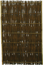 Weidenzaun Hamdorf 120x180 cm Weidenruten ölbehandelt