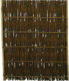 Weidenzaun Hamdorf 120x140 cm Weidenruten ölbehandelt