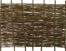 Weidenzaun Haithabu 180x120 cm Haselnuss unbehandelt