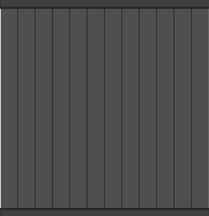 Systemzaun Kingston Vertical cWPC Anthrazit Zaunelement 176 x 190 cm