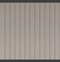 Systemzaun Kingston Vertical cWPC Steingrau Zaunelement 176 x 190 cm