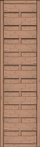 Dichtzaun Madras 50x180 cm geschlossen Fichte hellbraun