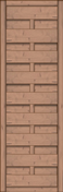 Dichtzaun Madras 50x150 cm geschlossen Fichte hellbraun