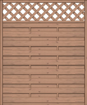 Dichtzaun Madras 150x180 cm mit Rankgitter Fichte hellbraun