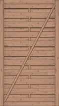 Dichtzaun Madras 100x180 cm Tür Fichte hellbraun