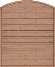 Bogendichtzaun Monegro 150x180/161 cm geschlossen Fichte hellbraun