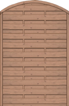 Bogendichtzaun Monegro 120x180/161 cm geschlossen Fichte hellbraun