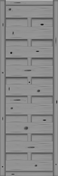 Dichtzaun Madras 50x150 cm geschlossen Fichte Basaltgrau