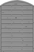 Bogendichtzaun Monegro 120x180/161 cm geschlossen Fichte Basaltgrau
