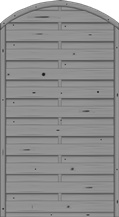 Bogendichtzaun Monegro 100x180/161 cm geschlossen Fichte Basaltgrau