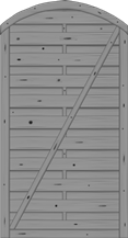Bogendichtzaun Monegro 100x180/161 cm Tür Fichte Basaltgrau