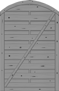 Bogendichtzaun Monegro 100x150/131 cm Tür Fichte Basaltgrau