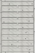 Dichtzaun Madras 100x150 cm geschlossen Fichte Struktur Grau