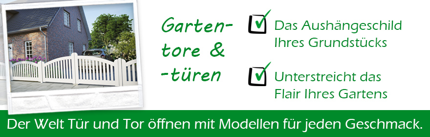 Gartentore und Gartentüren